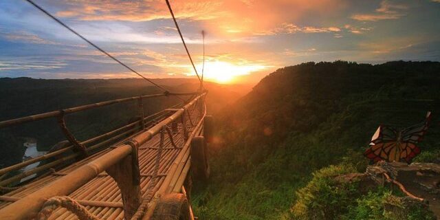 sunset-di-Jurang-tembelan sewa mobil jogja dunia traveling